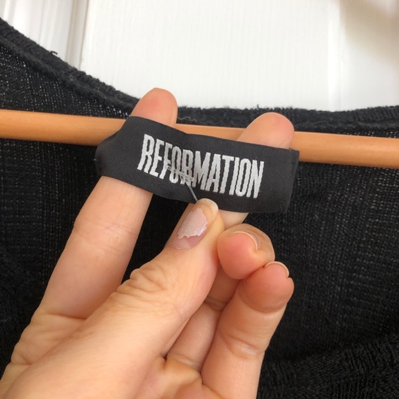 Reformation black knit dress - Picture 4 of 6